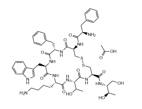octreotide acetate structure | Shaanxi BLOOM Tech Co., Ltd octreotide acetate structure | Shaanxi BLOOM Tech Co., Ltd